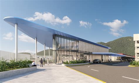 Architectural rendering of the future Cyril E. King Airport terminal post-modernization