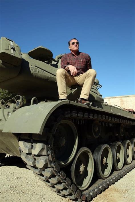 Arnold Schwarzenegger M-47 tank