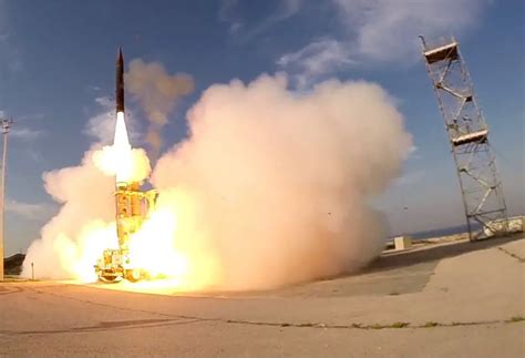 Arrow-3 anti-ballistic missile battery receiving F-35I target telemetry over northern Israel, 2024 test