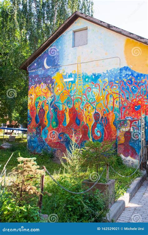 Artistic installation or street art in the Užupis district, Vilnius