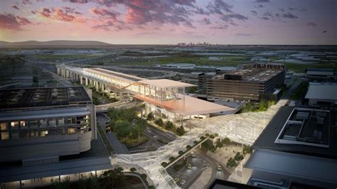 Artist’s impression of the future Melbourne Airport Rail station