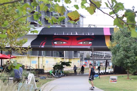 Atlanta BeltLine colorful street art murals