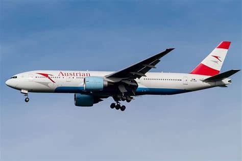Austrian Airlines Boeing 777-200ER at Vienna International Airport