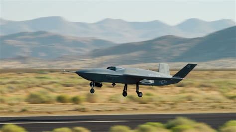autonomous F-16 Collaborative Combat Aircraft in action
