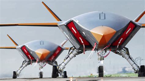 autonomous military drones coordinating with naval fleet in Pacific Ocean
