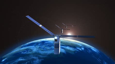 autonomous satellite swarm in earth’s orbit avoiding debris