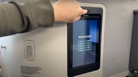 AVANT Up touchscreen displaying personalized entertainment and seat controls
