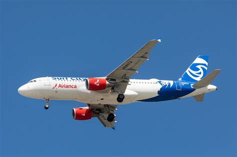 Avianca El Salvador Airbus A320neo taking off
