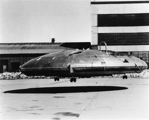 AvroCar saucer‑shaped VTOL test model