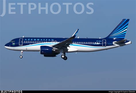 Azerbaijan Airlines Airbus A320neo on final approach to Baku airport