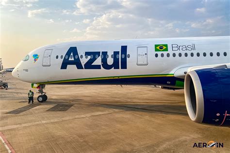Azul Linhas Aéreas Airbus aircraft at Brazilian domestic terminal