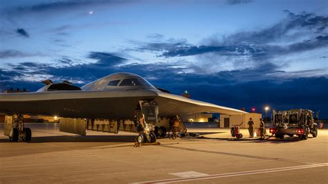 B-2 Spirit bomber preparing for Operation Midnight Hammer departure at Whiteman AFB