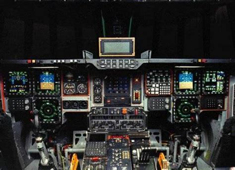 b-2 spirit cockpit interior with advanced mission systems