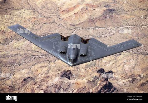 B-2 Spirit stealth bomber aerial view showing smooth blended wing