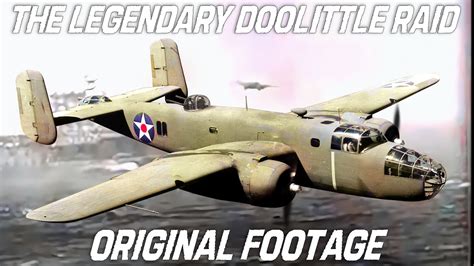 B-25B Mitchell taking off from USS Hornet during Doolittle Raid