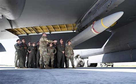 B-52 launching hypersonic missile during test flight