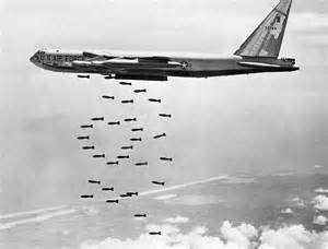 B-52 Stratofortress conducting Arc Light bombing mission during Vietnam War