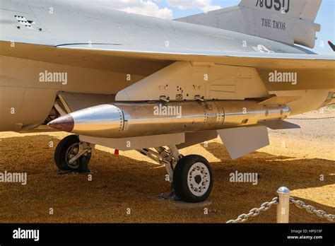 b-61 nuclear bomb variant loaded on tactical fighter aircraft