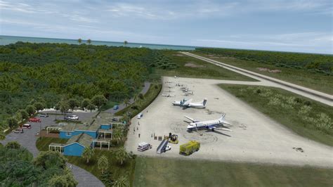 Bahamas island airport with regional passenger aircraft operations