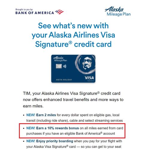 bank of america alaska airlines premium credit card mockup with bonus miles offer