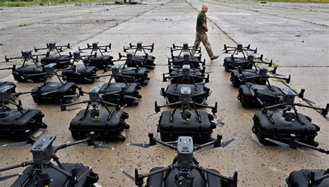 battlefield drone in ukraine launched from mobile u.s.-supplied unit