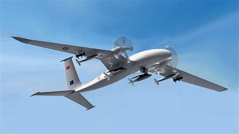 Baykar Akinci drone on display at the 2025 Paris Air Show