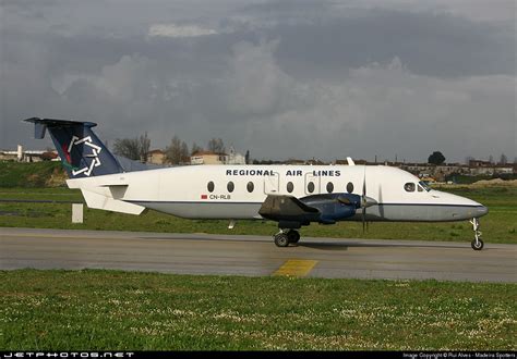 Beechcraft 1900D regional airliner on the tarmac