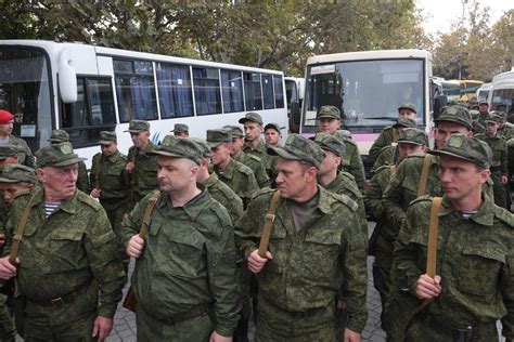 Belarusian recruits at conscription center in Minsk