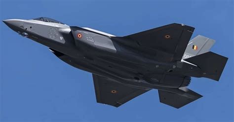 Belgian F-35A in stealth configuration during testing phase