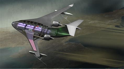 blended wing body military transport concept futuristic stealth airlifter