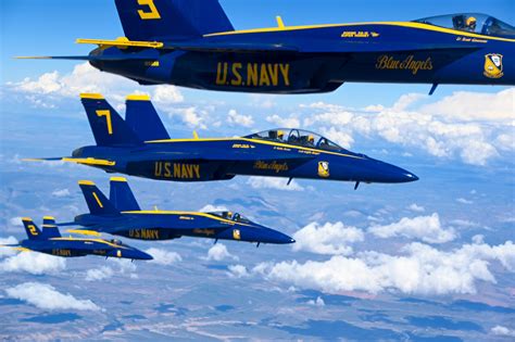 Blue Angels F/A-18A display in the Jet & Space Age Gallery