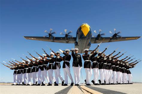 blue angels parade formation against sunset