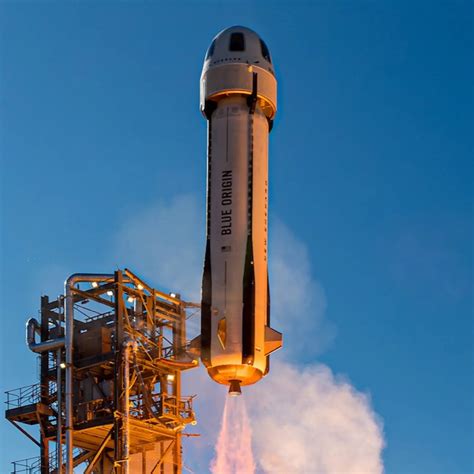 Blue Origin New Shepard rocket launch and capsule descent