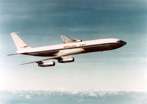 Boeing 707 four engine swept wing jetliner aviation history