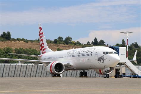 Boeing 737 MAX 8 in Air Canada livery, representing future Rouge fleet