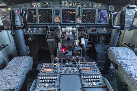 Boeing 737 MAX cockpit engine controls illuminated during flight operations