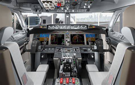 Boeing 737 MAX cockpit modern avionics flight deck