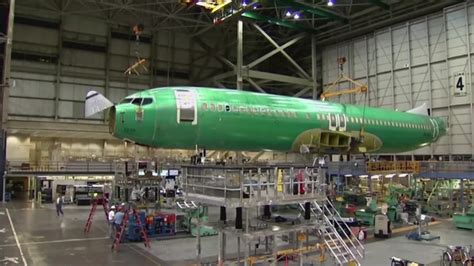 Boeing 737 MAX Everett factory North Line aircraft assembly Washington