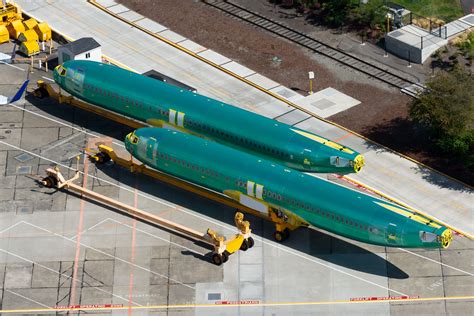 Boeing 737 MAX fuselage storage in Renton, Washington amid delivery halt