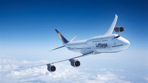 Boeing 747-8 in flight sunset