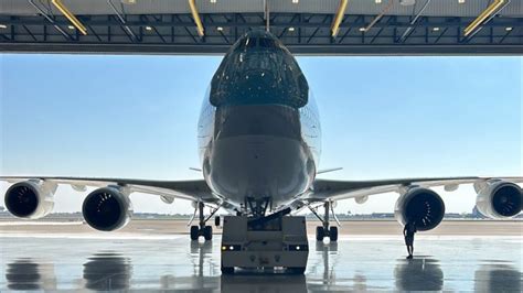 Boeing 747-8 SAOC aircraft undergoing modification
