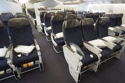 Boeing 777-300ER economy cabin wide interior
