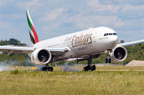 Boeing 777-300ER Emirates aircraft on African long-haul route