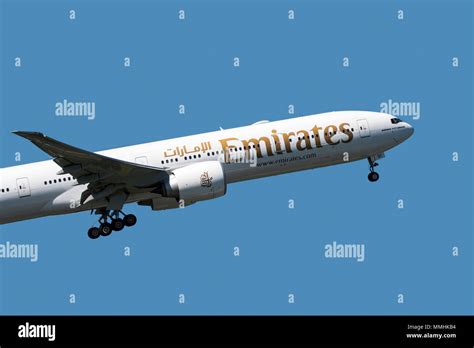 Boeing 777-300ER twin engine widebody in flight sunset long haul
