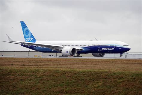 boeing 777x aircraft awaiting certification at everett facility