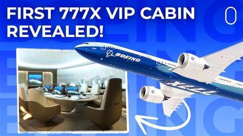 Boeing 777X cabin mockup at Paris Air Show 2023