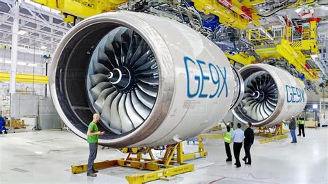 Boeing 777X GE9X engine under folding composite wing