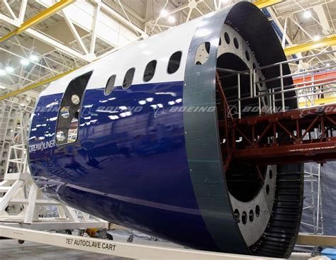 Boeing 787-10 stretched Dreamliner fuselage composite airframe
