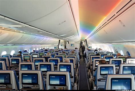 Boeing 787 Dreamliner window and modern cabin lighting