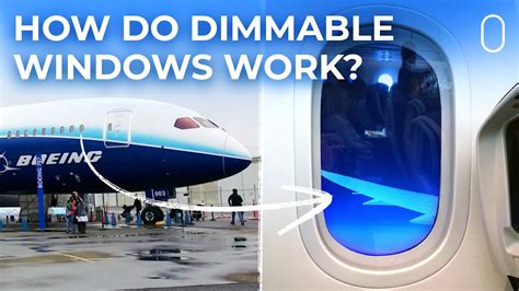 boeing 787 dreamliner windows with dimming effect mid flight